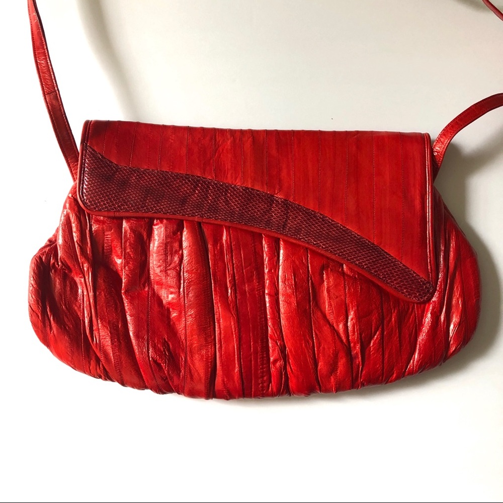 Vintage Red Leather Bag ❤️💋